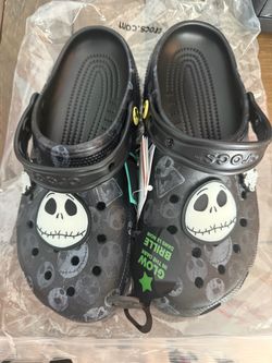 Crocs Nightmare Before Christmas Jack Skellington Clogs Crocs M8/W10