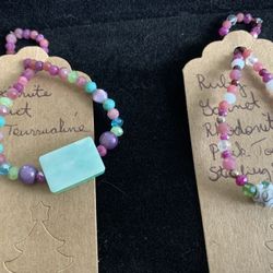 Gem Stone Petite Stretchy Bracelets No 2 Exactly Alike$20