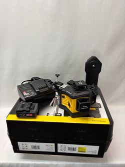 STABILA LAX 600 G multi-line laser, SUB 10 universal bracket, SWB 10 wall bracket, target plate, carrying case $671