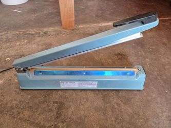 Impulse Sealer 16 inch Heat Sealer for Plastic Bags, Metal Plastic Bag Sealer Heat Seal, Mylar Bag Sealer, Manual Poly Bag Hot Seal Sealing Machine