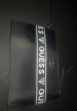 Black guess wristlet purse