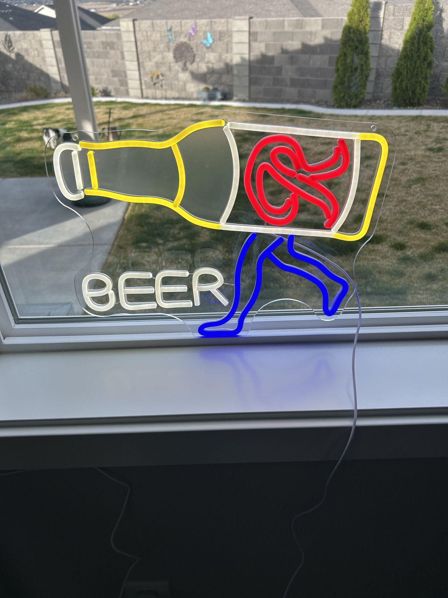 Neon wall sign