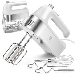 Hand Mixer Electric 5 speed with Scale Cup Storage Case.   (AD)