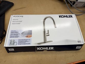 Brand New Kohler Rodean Kitchen Sink Faucet Stainless Steel