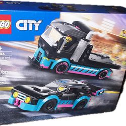 LEGO CITY: Race Car and Car Carrier Truck (60406)