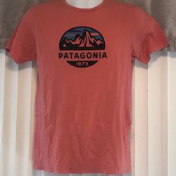 Patagonia Mens Short Sleeve Tee Shirt Size Small Logo Organic Cotton