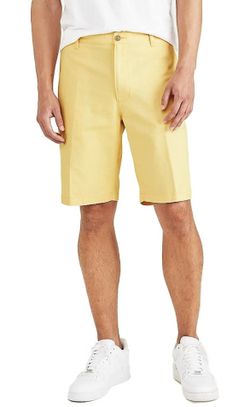 Dockers Men's Perfect Classic Fit Shorts Regular Yellow Size 40