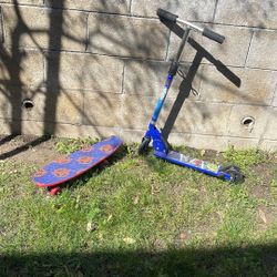 Marvel Kids Scooter and Skateboard