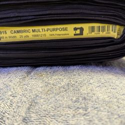 Cambric Multipurpose Black Fabric