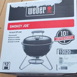 Weber Portable Charcoal Grill 14" Inch BBQ  Brand New In Box 