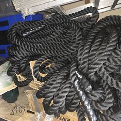 Yes4All 1.5 in Diameter Battle Rope, 50 ft Length Workout Rope, Poly Dacron Material $60 