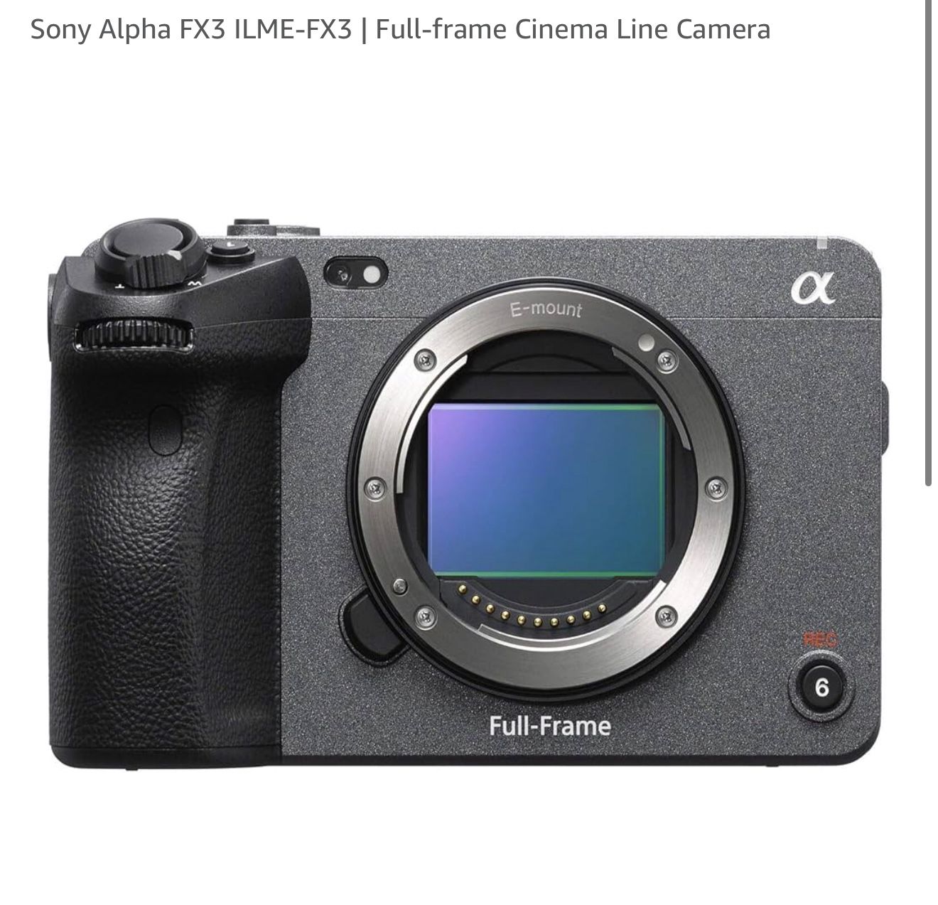 Sony Fx3 + Accessories And Lens