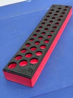 Snap-on Tools Foam Organizer for 39pc 1/4" Drive SAE Socket Set FMS002BR Red USA