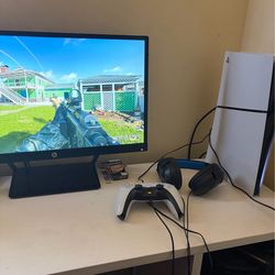 PlayStation 5 Digital Edition/ Hp Monitor