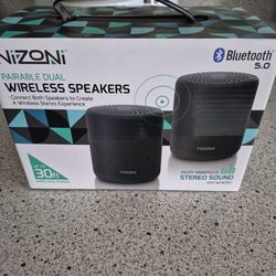 Nizoni dual wireless speakers