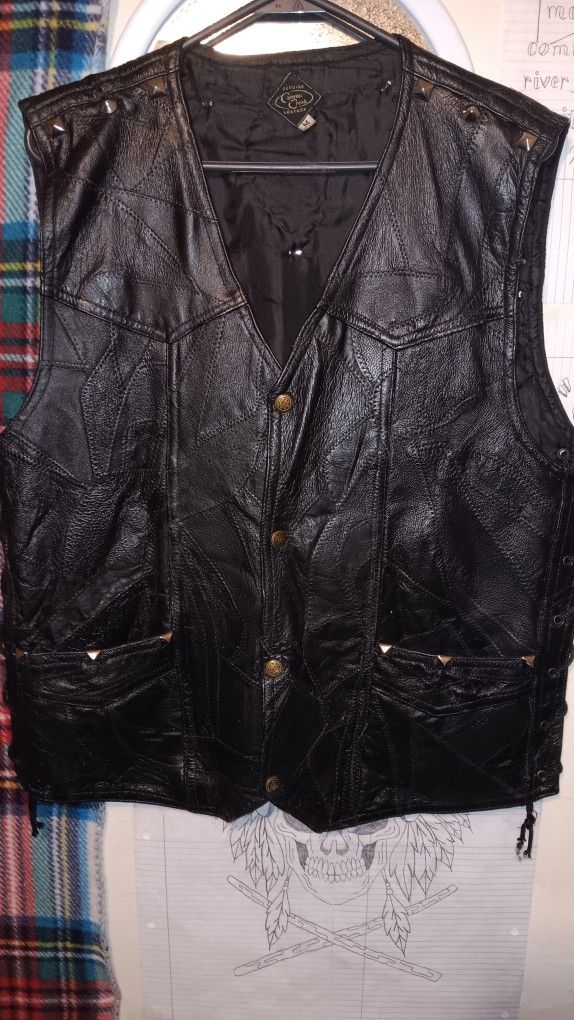Medium Genuine Leather Vest