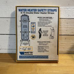 Watts E-75 Water Heater Safety Straps – Open Box, Complete