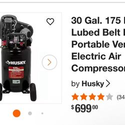 30 goal. 175 Psi Lubed Belt Drive Electric Air Compressor