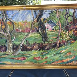 Original Landscape Oil Painting by Ohio Artist– Framed
