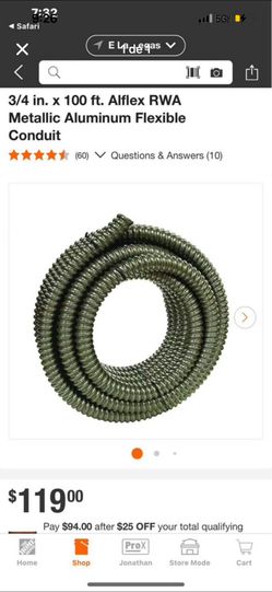 Metallic Aluminum Flexible Conduit