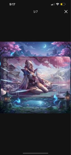 Irelia Spirit Blossom Riftbound LOL Playmat With Zones
