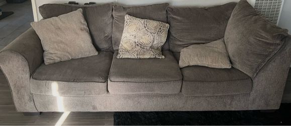 Gray Fabric sectional couch