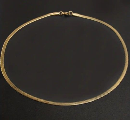 18k Gold Plated Snake Chain Necklace