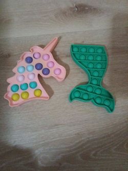 Unicorn and mermaid tail pop it