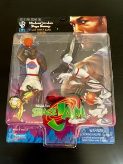 Space Jam Michael Jordan and Bugs Bunny with Hyper Lane Surfer 1996