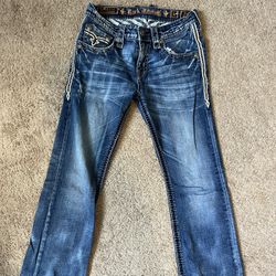 Rock Revival Owen Slim Boot Men’s Jeans Size 32