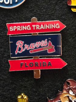 Atlanta Braves Spring Training Florida Pin Red/Blue MLB Baseball Pre-Season