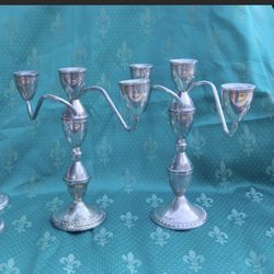 Sterling Silver Candelabra 