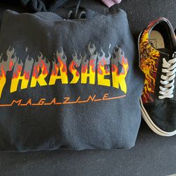 Thrasher Hoodie & Vans 