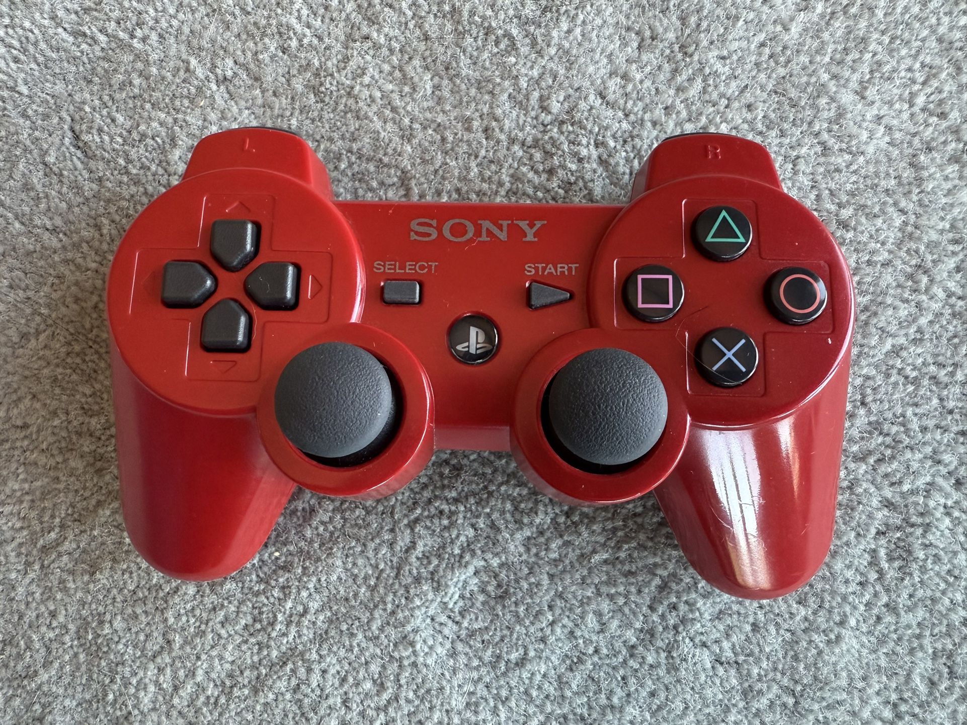 ***NO TRADES!!!*** crimson red DualShock 3 controller ***NO TRADES!!!***