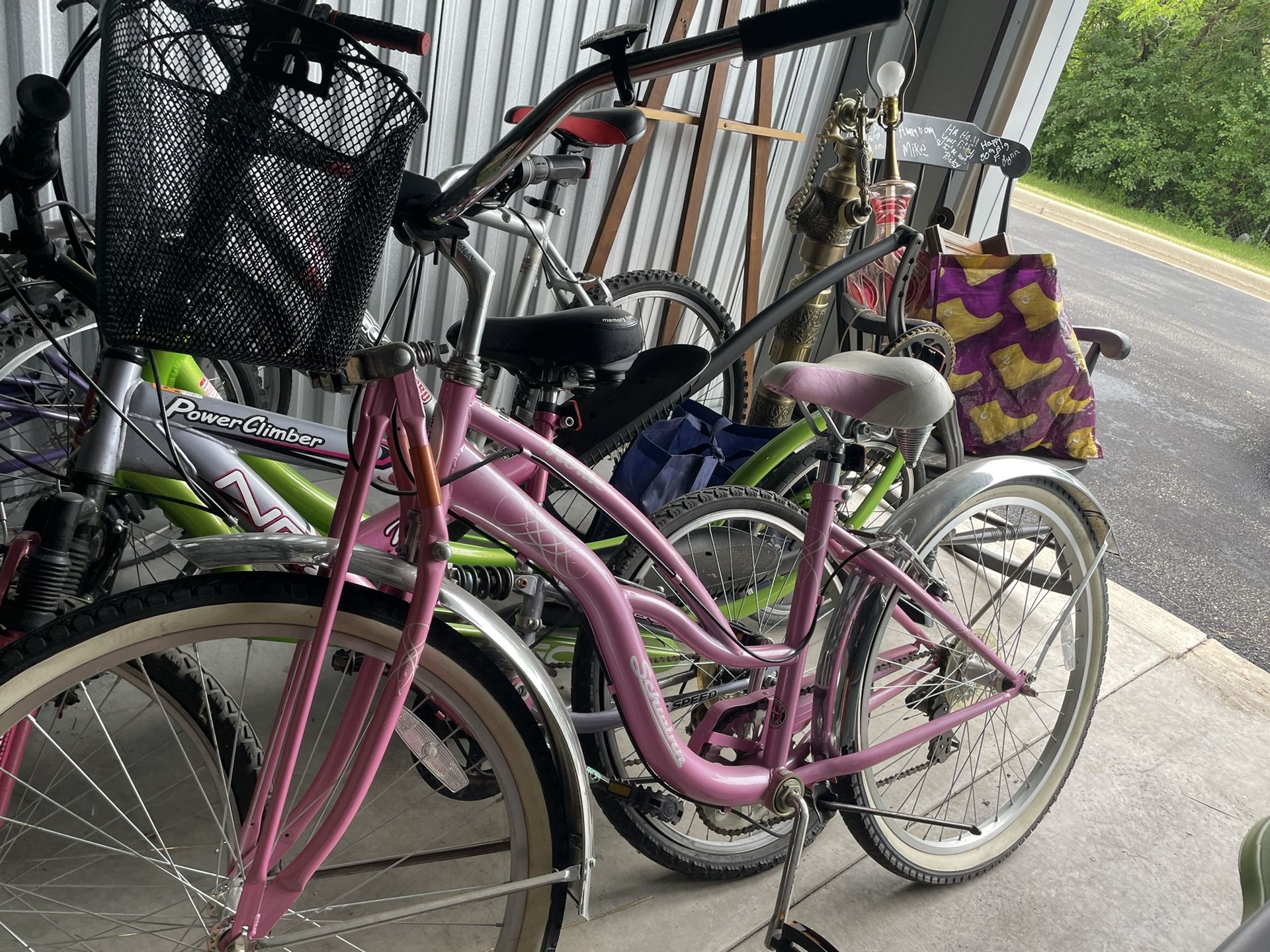 Womens Pink Bike With Basket