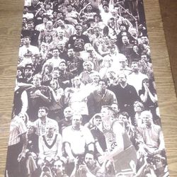 Chicago Bulls Fans At Home Game Framed Canvas Poster 