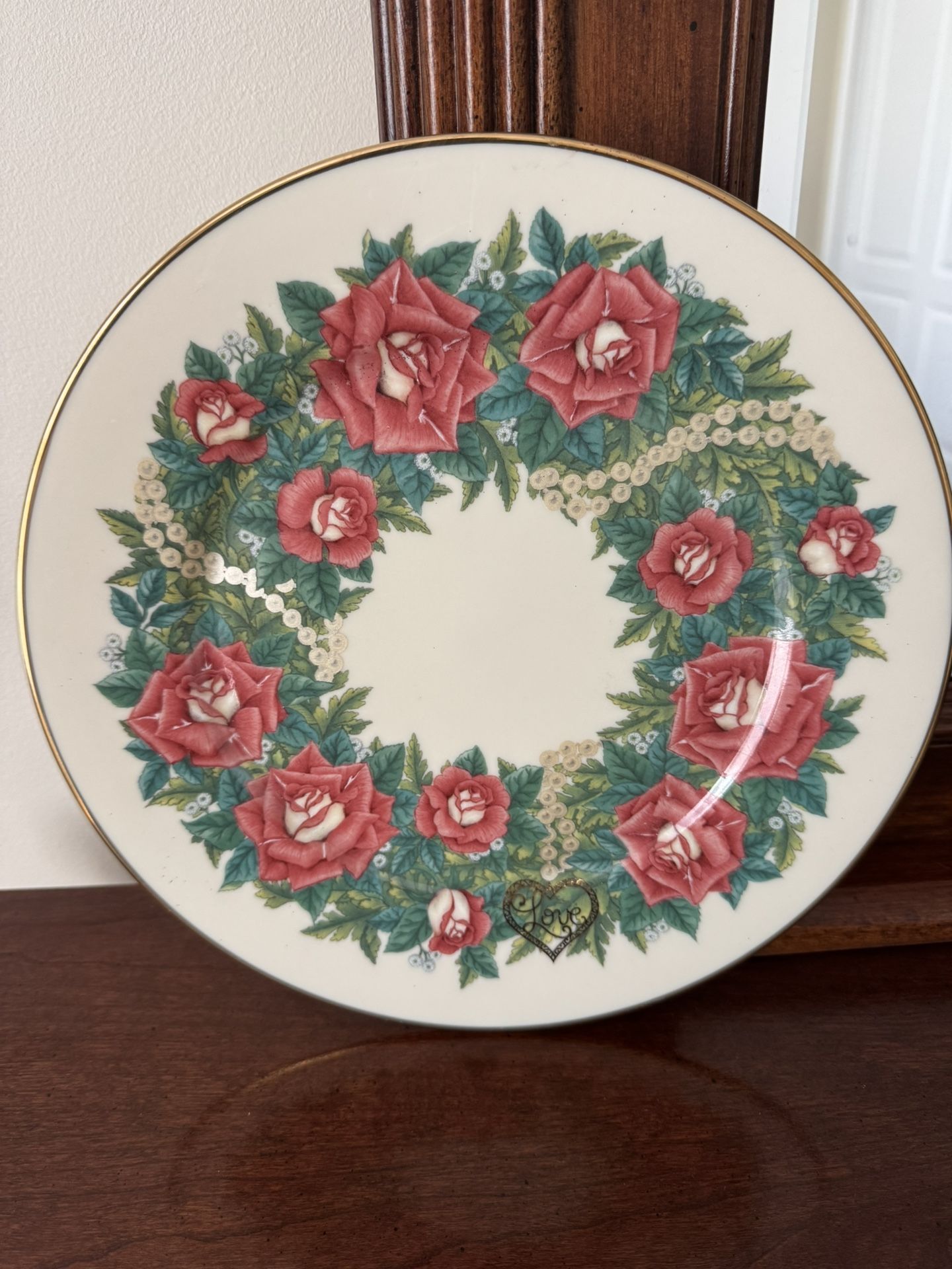 Lenox Sentiments Of Roses Collector Plate