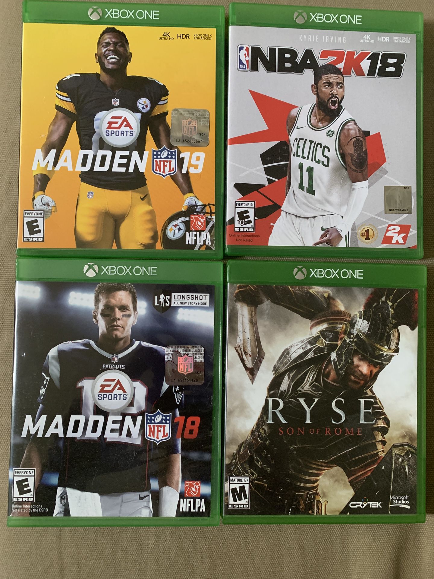 Xbox One Games - Madden, 2K, Ryse