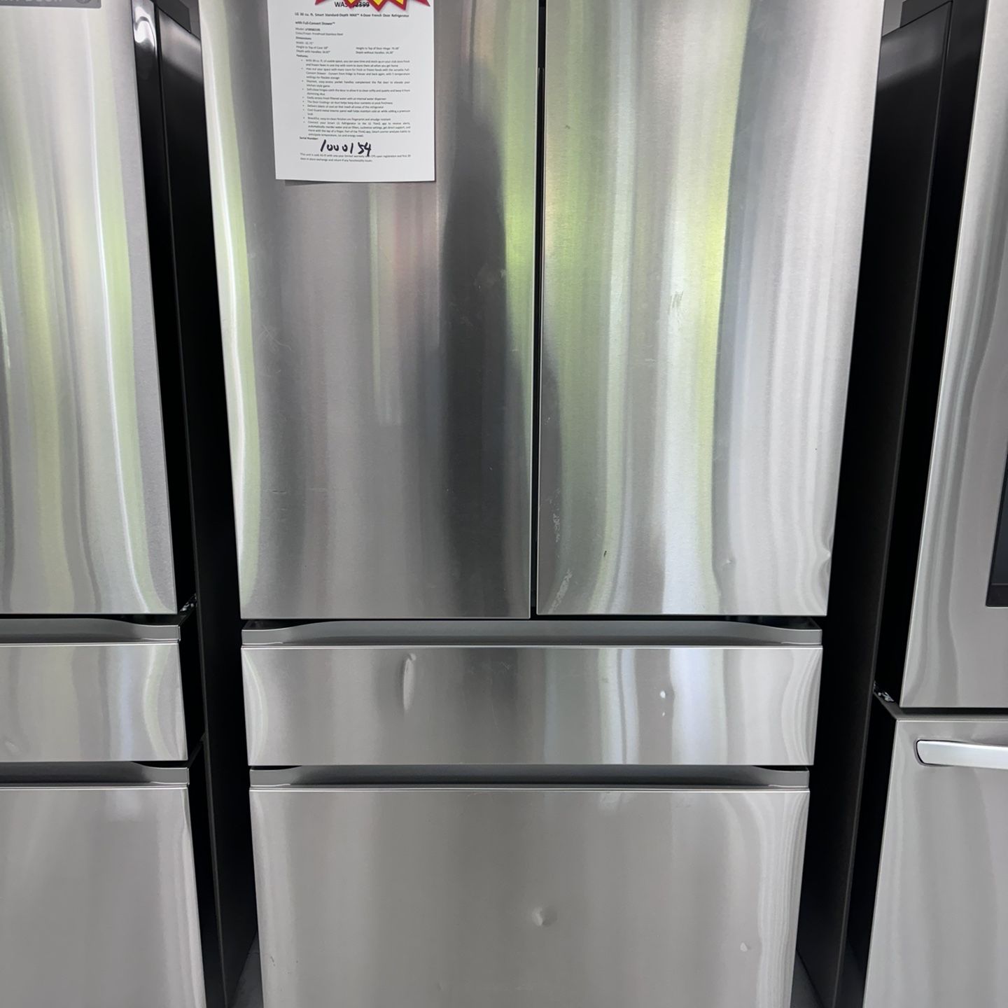 30 cu.ft French Door Refrigerator With Full Convert Drawer 