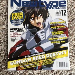 Newtype USA Anime Magazine Dec 2005 With DVD & Poster