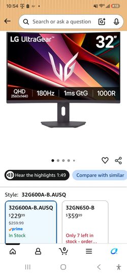 32 inch lg ultragear monitor