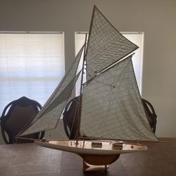 Antique sailboats