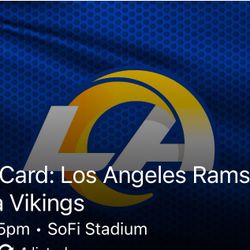 Wild Card - Rams Vs Vikings 