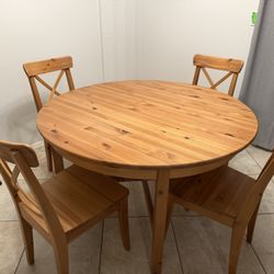 IKEA LEKSVIK/INGOLF Dining Table Set
