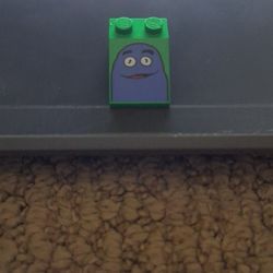 Grimace Slanted Lego Brick