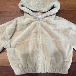 Stella Tweed Faux Hooded Jacket size M