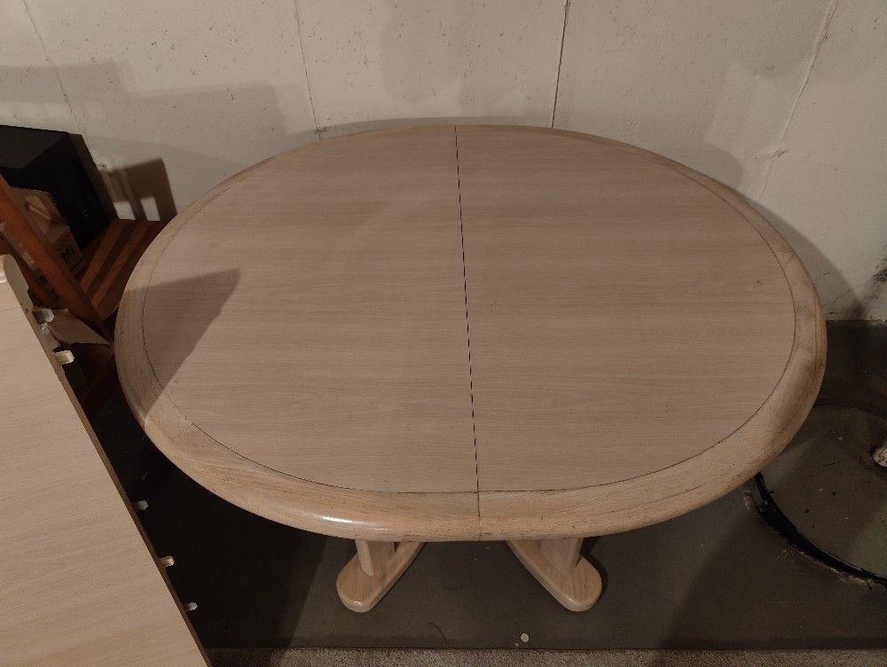 Wood Table With Insert