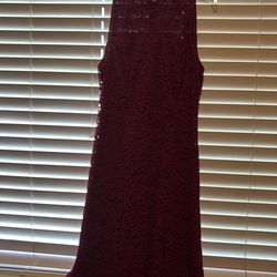 Dark pink short dress