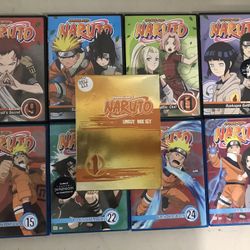 2002 Vintage ANIME Shonen Jump’s NARUTO UNCUT DVD BOX SETS First & Second Season Volume 8 9 10 11 12 15 22 24 27 Byakugan Cartoon Comic Book movies