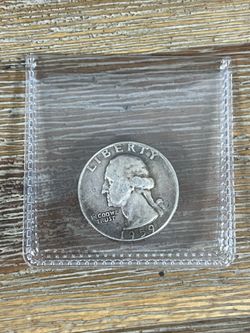 Quarter Washington Silver 1959 Philly toned coin